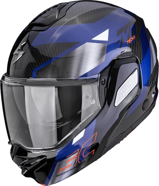 Scorpion EXO-Tech 2 Carbon DRIFT Black-Silver-Blue