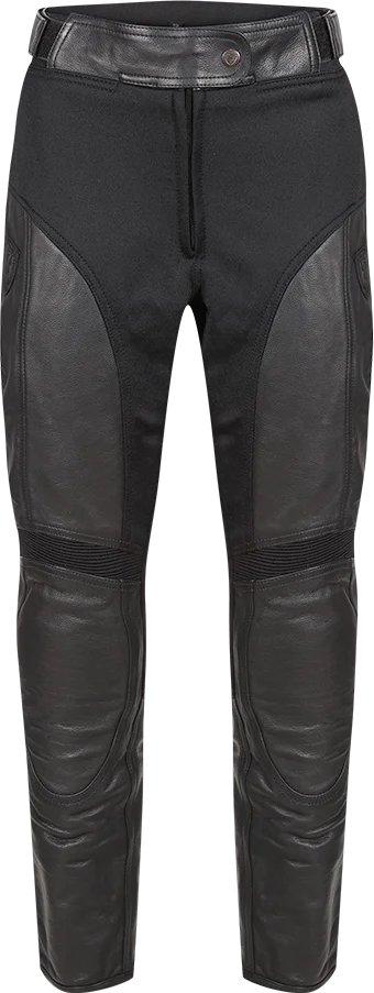 MotoGirl Fiona Leather Jeans - Black