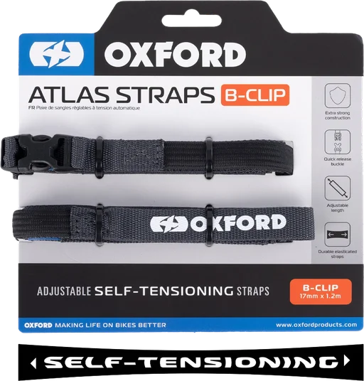 Oxford Atlas B-Clip - Asphalt (Pair)