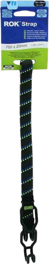 Rok Straps All Purpose 20mm x 60cm - Black/Blue/Green/Reflective