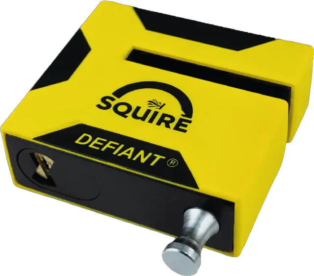Squire Defiant Disc Lock - Black/Yellow, Black/Yellow