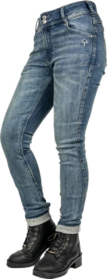 Bull-It Heron (AA) Ladies Straight Jeans - Steel Blue