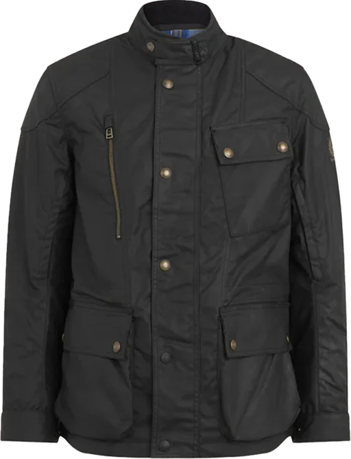 Belstaff Waymaster Jacket TechWax 8oz - Black