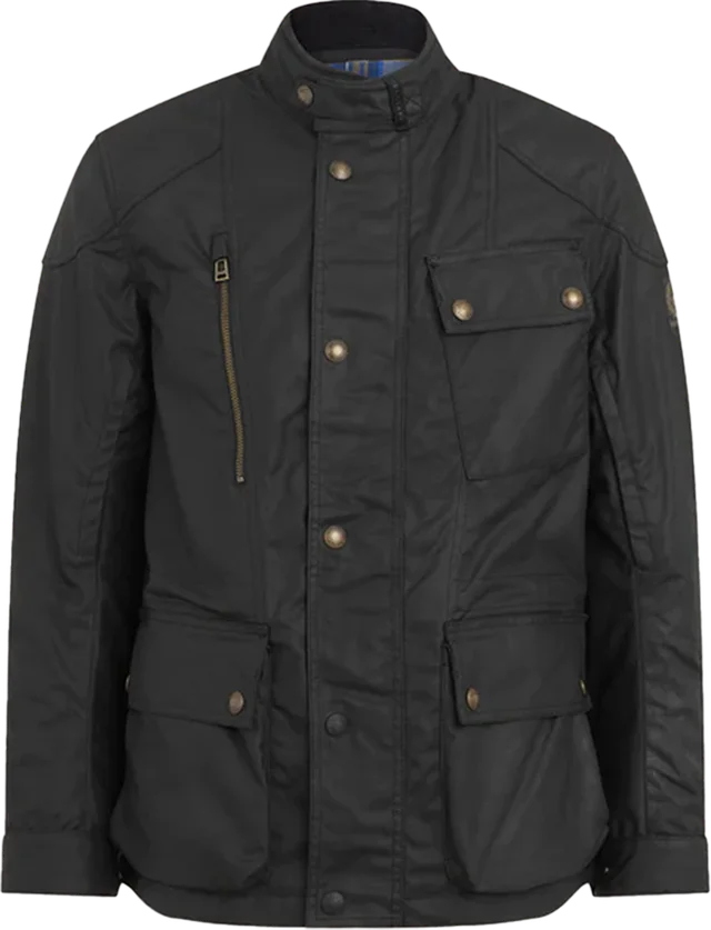 Belstaff Waymaster Jacket TechWax 8oz - Black, Black