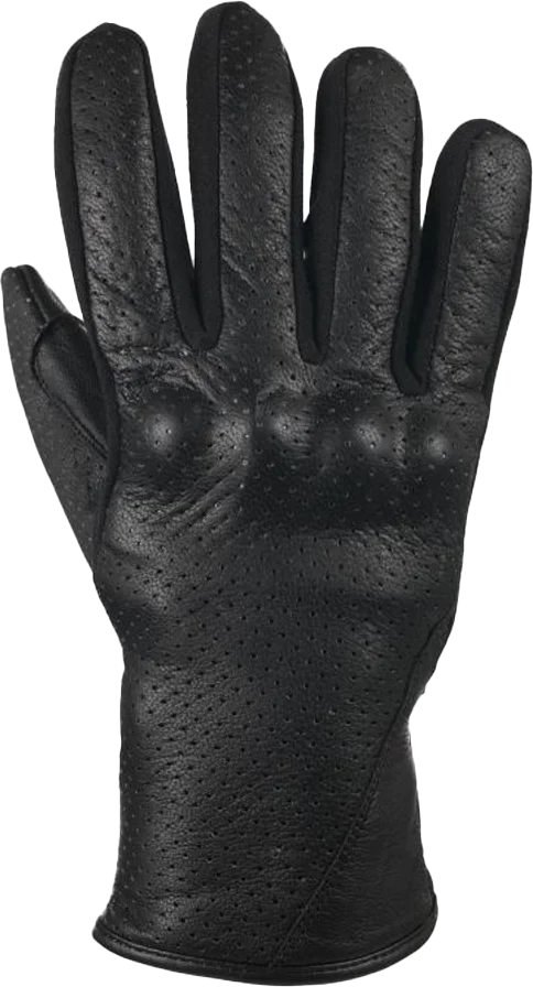 Bike It CGA Cruiser Gloves Air Leather Gloves - Black