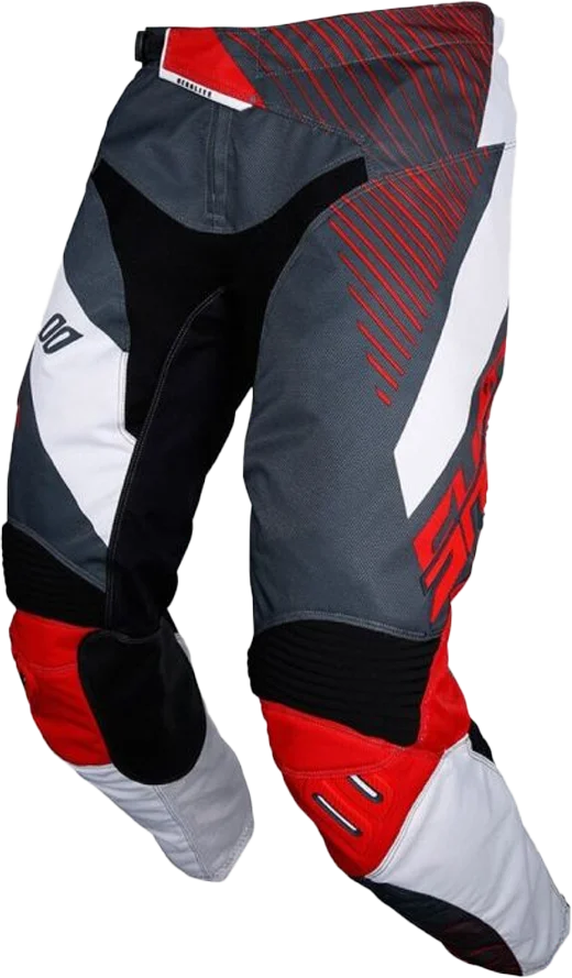 Shot Aerolite Optica MX Pants - Red/Grey, [Grey, Red]