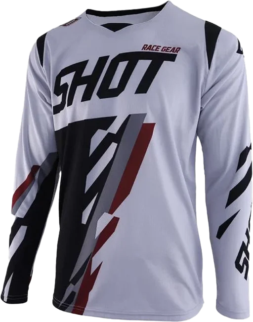 Shot Contact Score MX Jersey - Grey/Burgundy