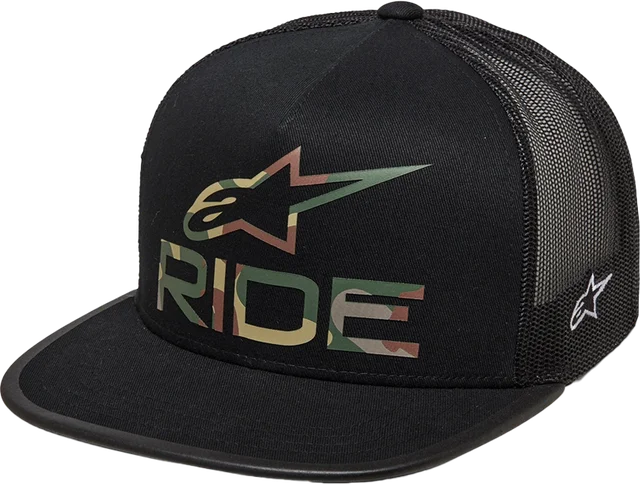 Alpinestars Ride 4.0 Camo Trucker Cap - Black