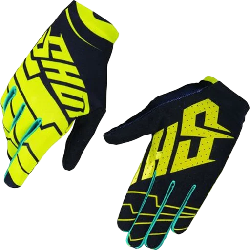 Shot Skin MX Gloves - Yellow/Black
