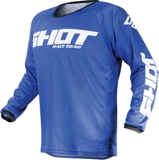Shot Devo Raw MX Jersey - Raw Blue/White