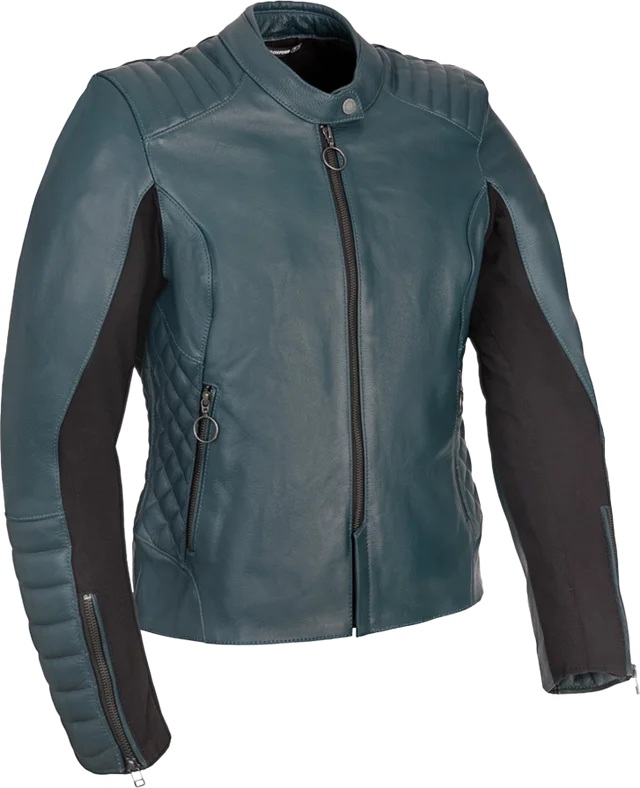 Oxford Radley Ladies Leather Jacket - Teal, Blue