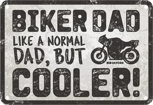 Oxford Garage Metal Sign - Biker Dad: 20x30cm
