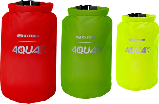 Oxford Aqua D Packing Cubes - Red/Green/Yellow