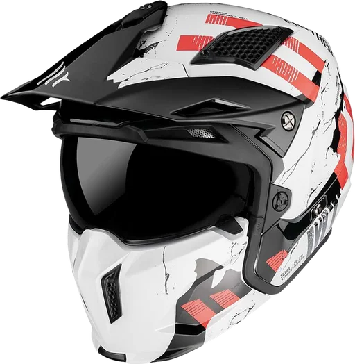 MT Streetfighter Skull A0 - Gloss Pearl White