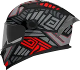 MT Braker SV Zebra B5 - Matt Black/Red — view 1 of 3