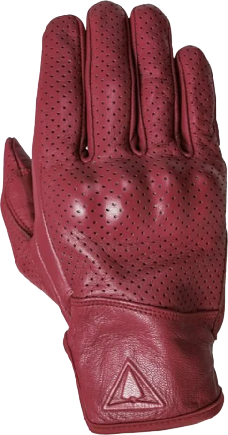 Racer Verano Leather Ladies Gloves - Burgundy