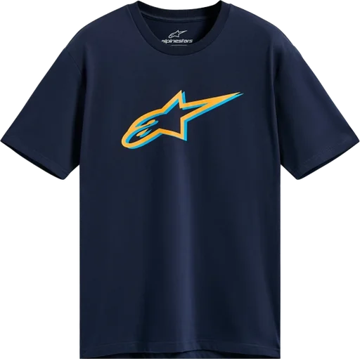 Alpinestars Ageless Shadow CSF T-Shirt - Navy/Orange
