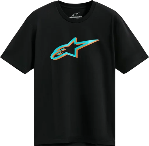 Alpinestars Ageless Shadow CSF T-Shirt - Black/Turquoise