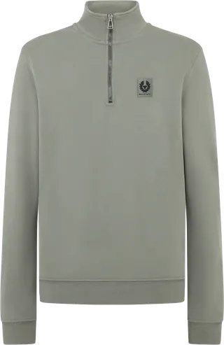 Belstaff Quarter Zip Sweatshirt - Sage Green