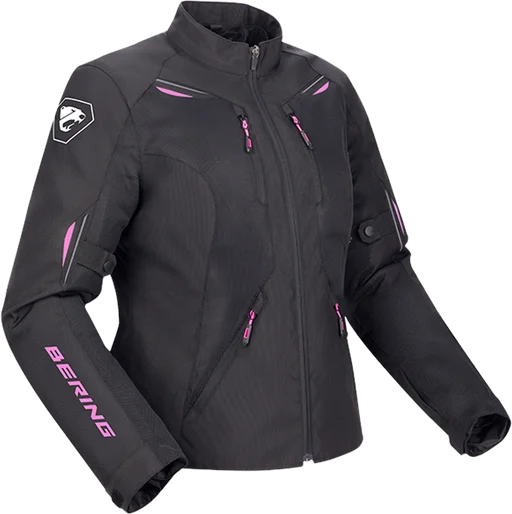 Bering Brazilia Ladies Textile Jacket Black / Fucsia