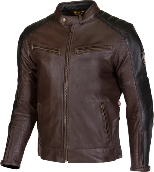 Merlin Chase 2 D3O Leather Jacket - Brown/Black