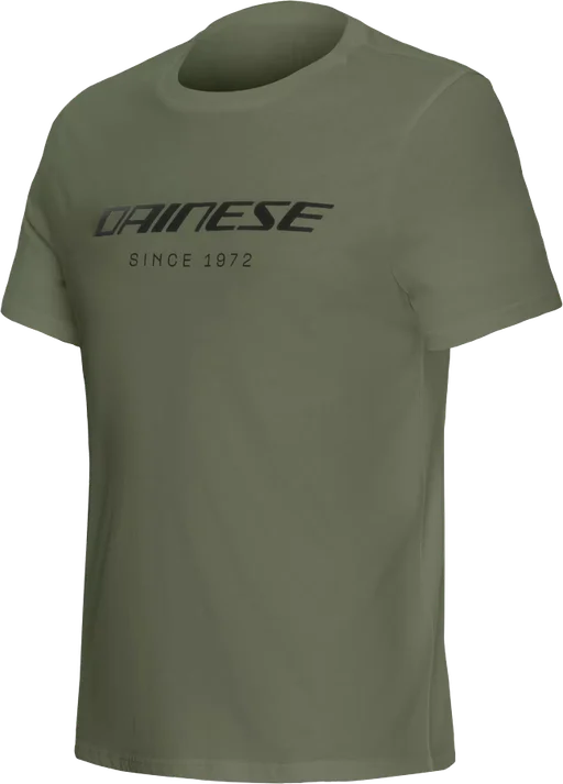 Dainese Essence Wordmark T-Shirt - Green/Bronze