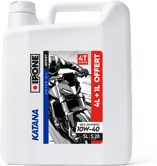 Ipone Moto 4 Stroke Katana 10W-40 Promo 4+1 Ltr
