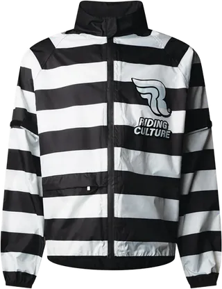 Riding Culture Jamie Rain Jacket - Black/White