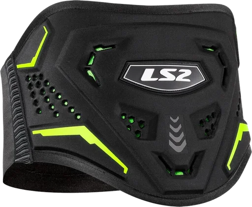 LS2 Koku Kidney Belt - Black/Hi-Vis Yellow