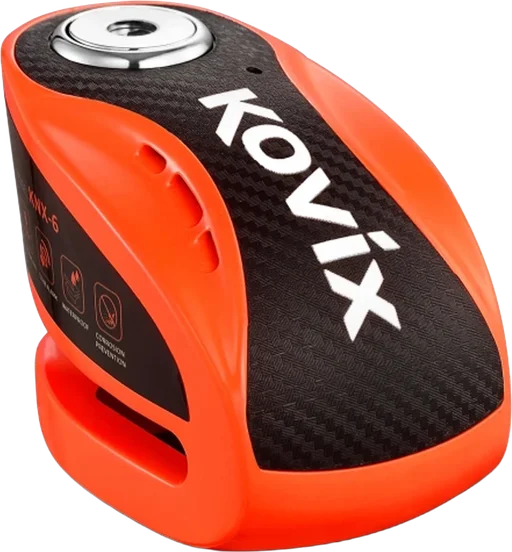 Kovix KNX6 Overlord Alarm Disc Lock 6mm - Fluro Orange