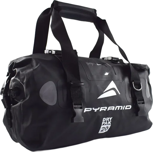 Pyramid Waterproof 20L Motorcycle Duffle Bag - Black