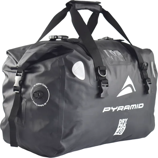 Pyramid Waterproof 40L Motorcycle Duffle Bag - Black