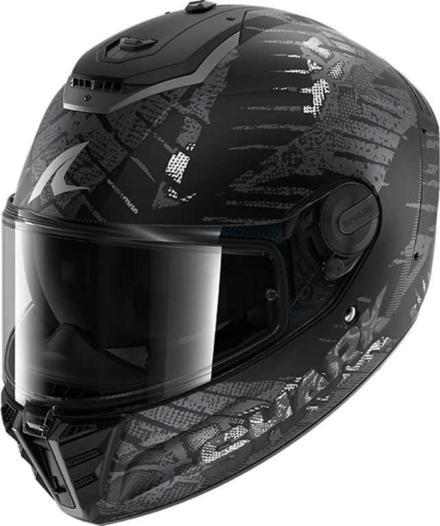 Shark Spartan RS Reptaia - Matt Black/Anthracite, Reptaia Matt Black / Anthracite