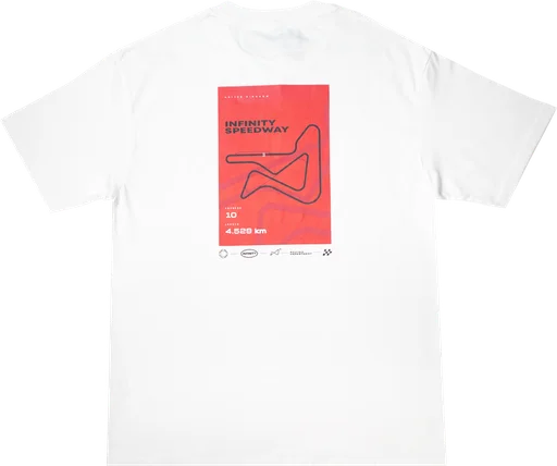 Infinity Track Tee - White