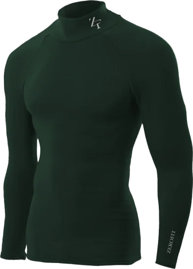 Zerofit Ultimate Heatrub LS Shirt - Forest Green, Green