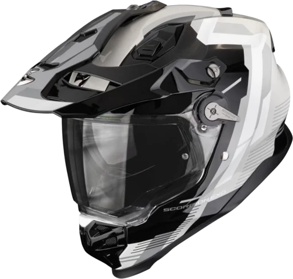 Scorpion ADF-9000 Patrol - Black/Silver, White Blue Red