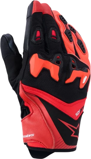 Alpinestars SP-R Pro Gloves - Bright RedFluo Red/Black, Black
