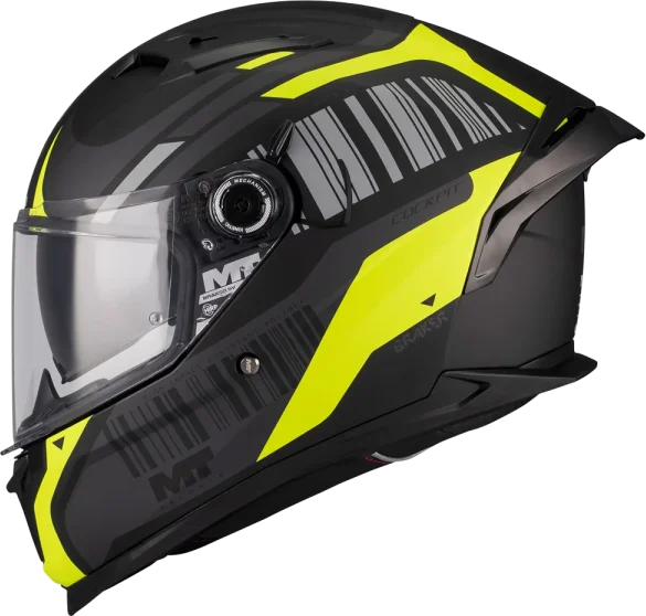 MT Braker SV Cockpit - Matt Black/Fluo Yellow