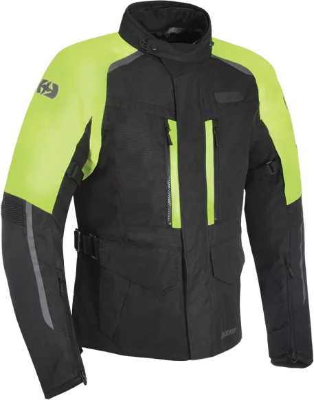 Oxford Continental Waterproof Jacket - Black/Fluo, Yellow
