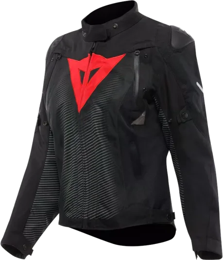 Dainese Super Sprint Ladies Jacket - Black/Lava Red, Red