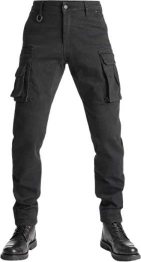 Pando Moto Desert Cargo Trousers - Black