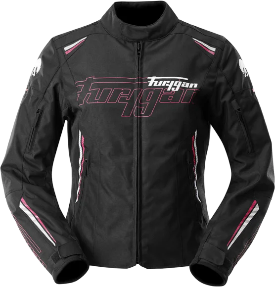 Furygan Agata Ladies Jacket - Black/White/Rose, Pink