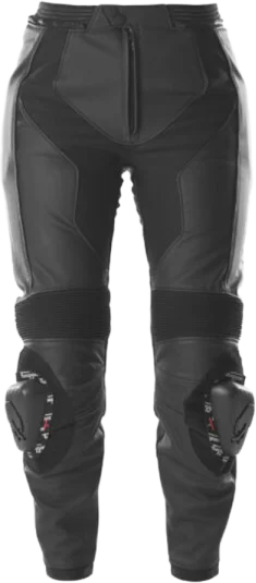 Furygan Bud Evo Ladies Leather Jeans - Black/Black, Black