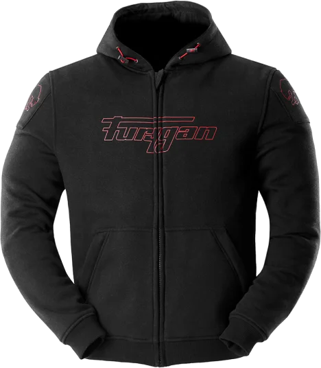 Furygan Livio Jacket - Black/Red, Black