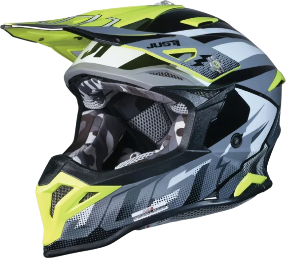 Just1 MX J39 Revo - Grey/Fluo Yellow/Matt Black