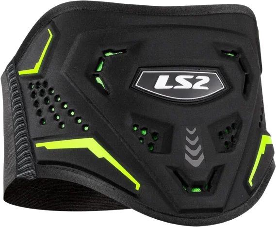 LS2 Koku Kidney Belt - Black/Hi-Vis Yellow, Black / Fluo Yellow