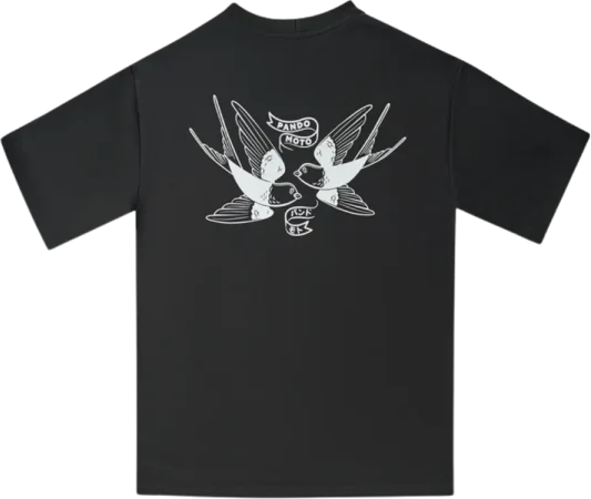 Pando Moto Luke Tokyo Oversized T-Shirt, Black