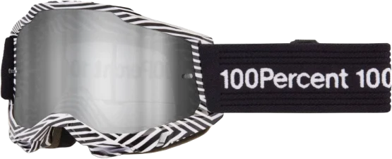 100% Accuri 2 Goggles - Samba/Mirror Silver Lens, White