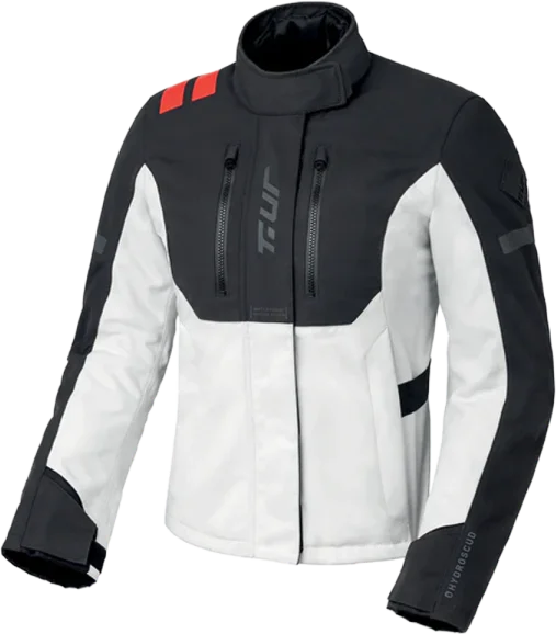 T.UR Overcast Hydroscud Ladies Jacket - Black/Ice, Grey