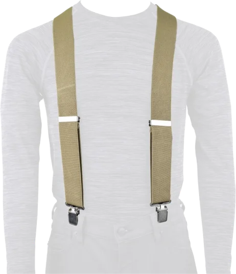 Oxford Riggers Braces - Khaki, Khaki